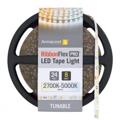 RibbonFlex Pro 24-Volt White COB LED Strip Light Tape 2700K 8 ft. (2.5 m) by Armacost Lighting