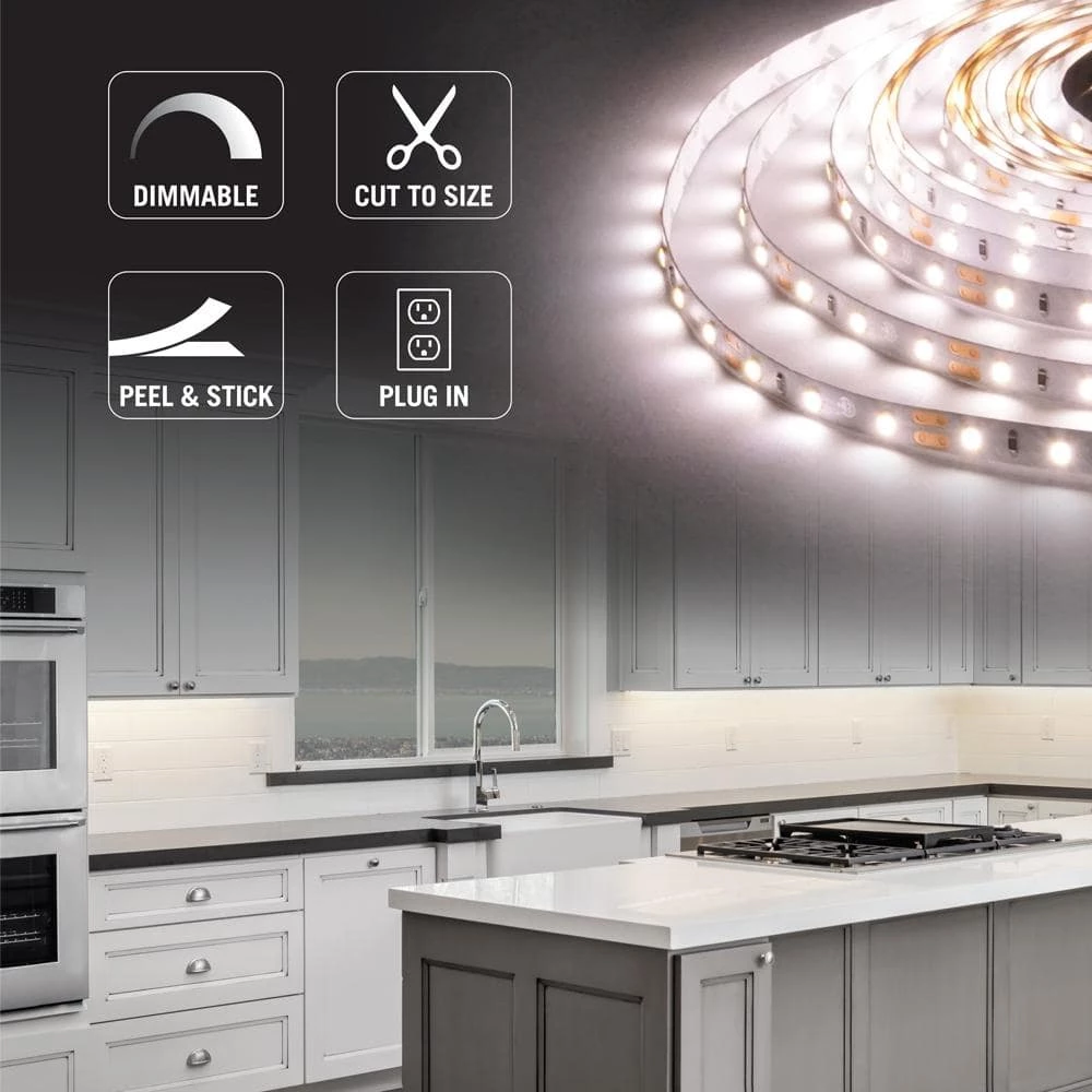 RibbonFlex Home 16 ft. LED Warm White Strip Light Kit with Remote by Armacost Lighting 6 RibbonFlex Home 16 ft. LED Warm White Strip Light Kit with Remote by Armacost Lighting - Image 4