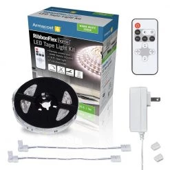 RibbonFlex Home 16 ft. LED Warm White Strip Light Kit with Remote by Armacost Lighting