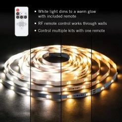 RibbonFlex Home 16 ft. Dim to Warm LED Tape Light Kit with Remote by Armacost Lighting -Armacost Lighting Shop white armacost lighting led strip lights 421503 4f 1000