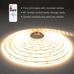 RibbonFlex 16 ft. (5M) Home Continuous (COB) LED Tape Light Kit with Remote by Armacost Lighting 12 RibbonFlex 16 ft. (5M) Home Continuous (COB) LED Tape Light Kit with Remote by Armacost Lighting -Armacost Lighting Shop white armacost lighting led strip lights 421504 1f 1000