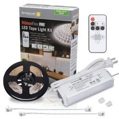 8.2 ft. (2.5 m) RibbonFlex PRO Warm White Tape Light Kit with Remote by Armacost Lighting