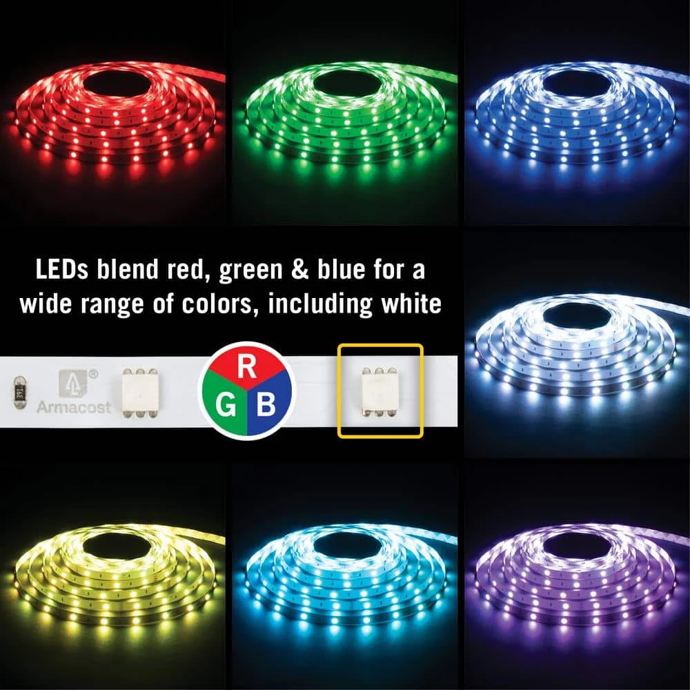 RibbonFlex Home 32.8 ft. (10 m) Multi-Color LED Tape Light 30 LEDs/Meter by Armacost Lighting 6 RibbonFlex Home 32.8 ft. (10 m) Multi-Color LED Tape Light 30 LEDs/Meter by Armacost Lighting - Image 4