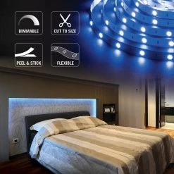 RibbonFlex Home 32.8 ft. (10 m) Multi-Color LED Tape Light 30 LEDs/Meter by Armacost Lighting 10 RibbonFlex Home 32.8 ft. (10 m) Multi-Color LED Tape Light 30 LEDs/Meter by Armacost Lighting -Armacost Lighting Shop white armacost lighting led strip lights 613250 4f 1000