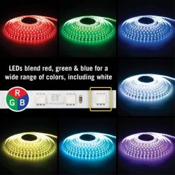 RibbonFlex Home 32.8 ft. (10 m) Multi-Color LED Tape Light 60 LEDs/Meter by Armacost Lighting -Armacost Lighting Shop white armacost lighting led strip lights 614250 1f 1000