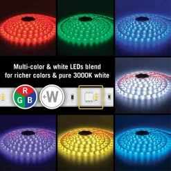 RibbonFlex Pro 16 ft. 5 m Outdoor IP67 RGB Plus W Strip Light Tape 30 Plus 30 LED/m by Armacost Lighting -Armacost Lighting Shop white armacost lighting led strip lights 623430 44 1000