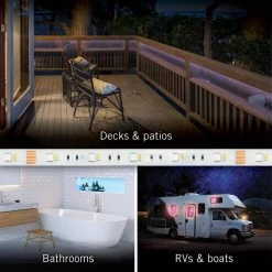 RibbonFlex Pro 16 ft. 5 m Outdoor IP67 RGB Plus W Strip Light Tape 30 Plus 30 LED/m by Armacost Lighting -Armacost Lighting Shop white armacost lighting led strip lights 623430 fa 1000