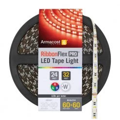 RibbonFlex Pro 32.8 ft. (10 m) Multi-Color and White LED Tape Light 60 Plus 60 LEDs by Armacost Lighting