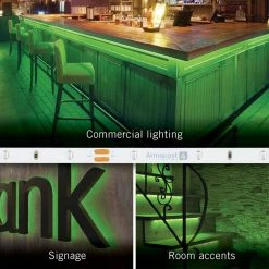 RibbonFlex Pro 24-Volt Green LED Strip Light Tape 30 LED/m 16 ft. (5m) by Armacost Lighting -Armacost Lighting Shop white armacost lighting led strip lights 633231 44 1000