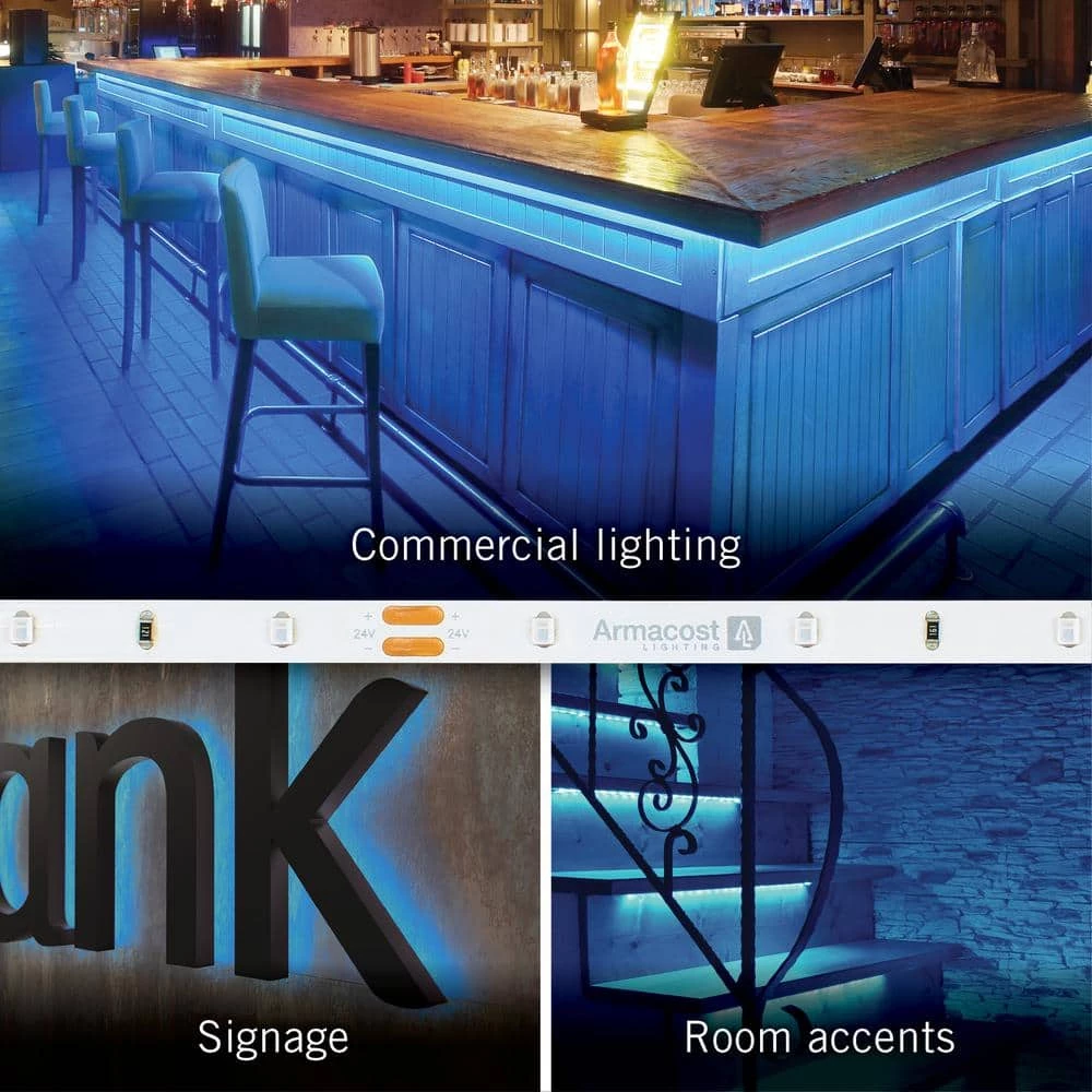 RibbonFlex Pro 24-Volt Blue LED Strip Light Tape 30 LED/m 16 ft. (5m) by Armacost Lighting 7 RibbonFlex Pro 24-Volt Blue LED Strip Light Tape 30 LED/m 16 ft. (5m) by Armacost Lighting - Image 5