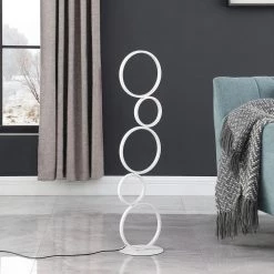 Else Nordic 38.5 in. 5 Ring Shaped White LED Metal Table Lamp by ORE International 14 Else Nordic 38.5 in. 5 Ring Shaped White LED Metal Table Lamp by ORE International -Armacost Lighting Shop white ore international lamp bases hbl2792 44 1000