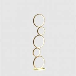 Else Nordic 38.5 in. 5 Ring Shaped White LED Metal Table Lamp by ORE International 12 Else Nordic 38.5 in. 5 Ring Shaped White LED Metal Table Lamp by ORE International -Armacost Lighting Shop white ore international lamp bases hbl2792 4f 1000