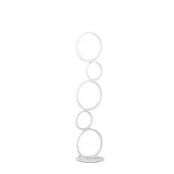 Else Nordic 38.5 in. 5 Ring Shaped White LED Metal Table Lamp by ORE International