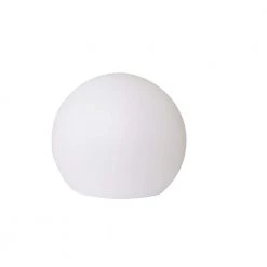 12 in. White Multicolor Outdoor Globe Flat Bottom Lamp by ORE International