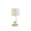 Modern Reader Sitting Stack of Books Polyresin 20.5 in. White Table Lamp by ORE International -Armacost Lighting Shop white ore international table lamps hbl2545 64 1000