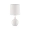 23.5 in. White Metal Niyor Powder Mid-Century Modern Touch On Table Lamp by ORE International -Armacost Lighting Shop white ore international table lamps k 820whb 64 1000